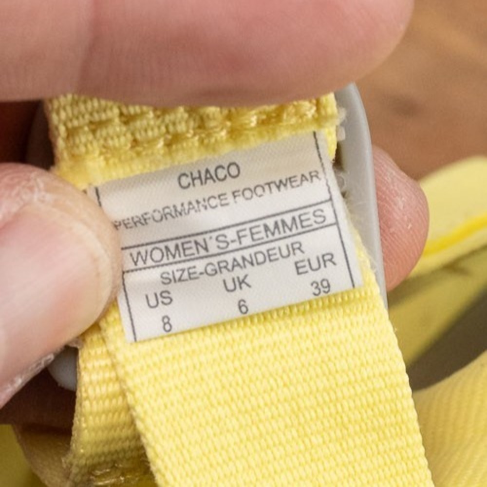 Chaco Yellow Women's Chillos Slip On Slides JCH107822 Size 8 - Picture 5 of 6